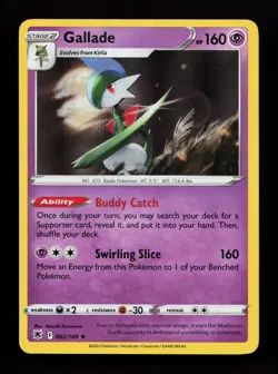 Gallade 062/189 Holo Rare SWSH10: Astral Radiance Pokemon Card - Image 1