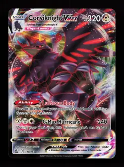 Corviknight VMAX 110/163 Ultra Rare SWSH05: Battle Styles Pokemon Card - Image 1