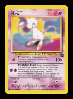 Mew (8) 8 Promo WoTC Promo Pokemon Card - Image 1