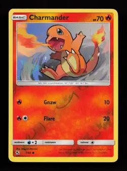 Charmander 7/68 Common Hidden Fates Reverse Holo Pokemon Card - Image 1