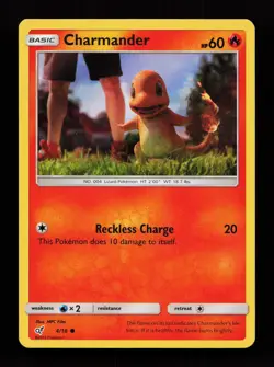 Charmander (Holo Common) 4/18 Common Detective Pikachu Pokemon Card - Image 1