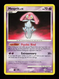 Mesprit 34/146 Rare Legends Awakened Non Holo Pokemon Card - Image 1