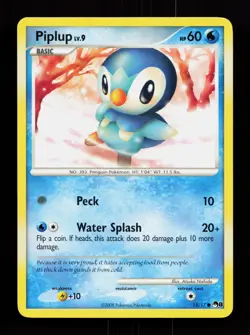Piplup 15/17 Common POP Series 8 Non Holo Pokemon Card - Image 1