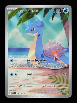 Misty's Lapras 194/182 SV10: Destined Rivals Pokemon Card - Image 1