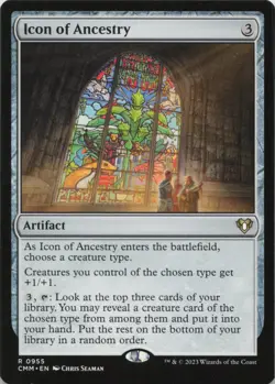 Icon of Ancestry R Commander Masters 955 - MTG - Image 1