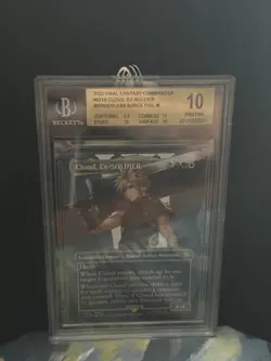 Beckett 10 Final Fantasy Cloud, Ex-Soldier Borderless Surge Foil MTG - Image 1