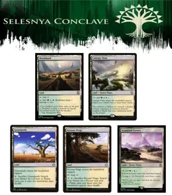 5x (1/ea) - SELESNYA Commander Land Lot - Mixed Sets A - NM MTG - Image 1