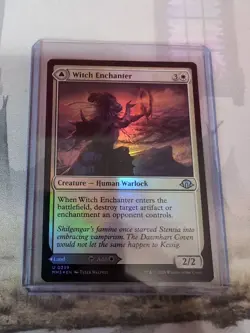 MTG - Witch Enchanter / Witch-Blessed Meadow - Foil - Modern Horizons 3 - Image 1