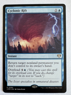 1x Cyclonic Rift - Commander Masters (CMM) - MTG - Image 1