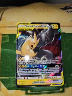 Pokemon TCG Pikachu & Zekrom GX 33/181 Sm-Team Up - Image 1