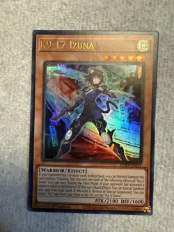 Yugioh! K9-17 Izuna *Ultra Rare* JUSH-EN031 NM - Image 1