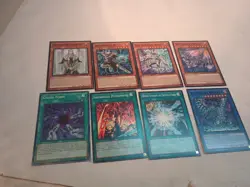 (1) Pre-owned 8 Yugioh Card Bundle For Anyone Making A Start To A Blue Eyes Deck - Image 1