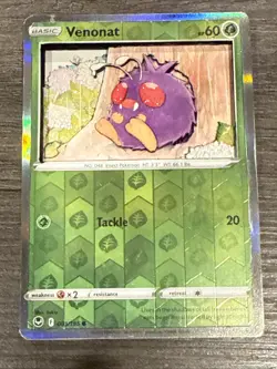 Pokemon Custom 3D Shadowbox Card Venonat!!🔥🔥🔥 - Image 1
