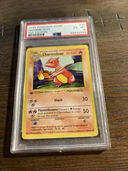 1999 Pokemon Charmeleon #24 1st Edition PSA Graded Card - Image 1