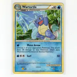 Pokemon TCG Wartortle 42/95 HGSS Unleashed Regular Uncommon Card EN-LP 2010 - Image 1