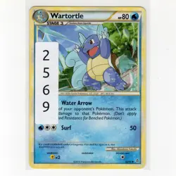 Pokemon TCG Wartortle 42/95 HGSS Unleashed Regular Uncommon Card EN-LP 2010 - Image 3