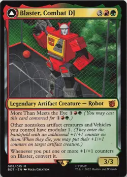 Blaster, Combat DJ M Universes Beyond: Transformers 8 - MTG - Image 1