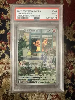 PSA 9 2023 Pokemon SV Black Star Promos SVP EN Charmander #044 - Image 1