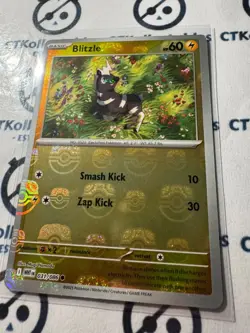 Blitzle Poke Ball Reverse Holo Scarlet & Violet White Flare #031/086 Pokemon - Image 1