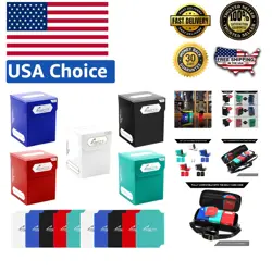 Impact-Resistant Trading Card Deck Boxes - 5 Pack for MTG, Pokemon & Yu-Gi-Oh - Image 1
