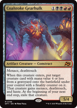 Coalstoke Gearhulk 0198 ~ Mythic NM MTG Aetherdrift - Image 1