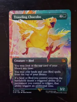 MTG Final Fantasy English Traveling Chocobo Borderless 0406 Non-Foil - Image 1