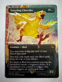 MTG Final Fantasy English Traveling Chocobo Borderless 0406 Non-Foil - Image 1