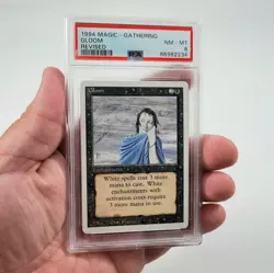 1993 - Magic the Gathering (MTG) - Unlimited - Gloom - PSA 8 - Image 1
