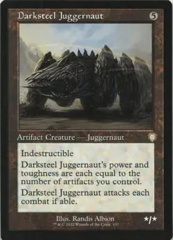 Darksteel Juggernaut (Retro Frame) R Commander: The Brothers' War 137 - MTG - Image 1