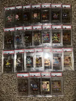Amada Dx Pokemon Japanese Stickers Psa 9 And (1) Psa 10 (Bundle 25 Slabs Total ) - Image 2