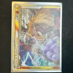 2010 Pokemon HeartGold & SoulSilver Unleashed Entei Raikou LEGEND #90/95 - Image 4