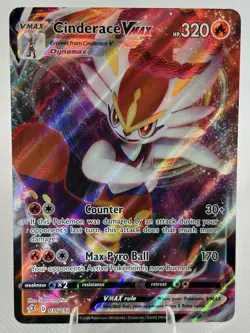 [NM] Pokemon Cinderace VMAX Holofoil 036/192 Ultra Rare SWSH02: Rebel Clash - Image 1