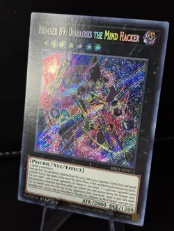 Yugioh Number 89: Diablosis the Mind Hacker BROL-EN073 Secret Rare 1st Ed LP - Image 3