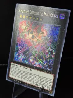Yugioh Number 89: Diablosis the Mind Hacker BROL-EN073 Secret Rare 1st Ed LP - Image 4