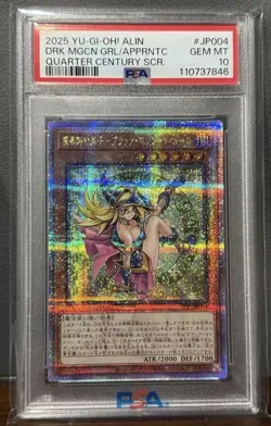YuGiOh PSA10 Dark Magician Girl Apprentice ALIN-JP004 25th Secret Japanese - Image 1