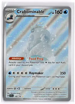 Pokemon TCG Crabominable 149/142 SV07: Stellar Crown Illustration Rare - Image 1