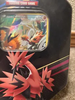 NEW SEALED Pokemon TCG Lot Of 2 CROWN ZENITH Zapdos Tins - Image 2
