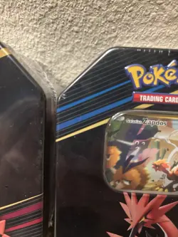 NEW SEALED Pokemon TCG Lot Of 2 CROWN ZENITH Zapdos Tins - Image 3