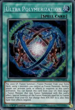 Ultra Polymerization - Secret Rare 1st Edition MP18-EN014 - LP - YuGiOh - Image 1