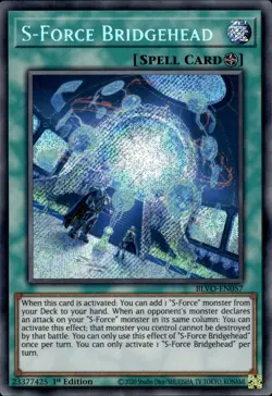 S-Force Bridgehead - Secret Rare 1st Edition BLVO-EN057 - NM - YuGiOh - Image 1