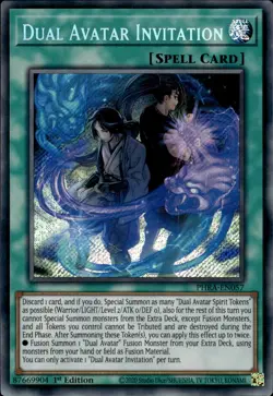 Dual Avatar Invitation - Secret Rare 1st Edition PHRA-EN057 - NM - YuGiOh - Image 1