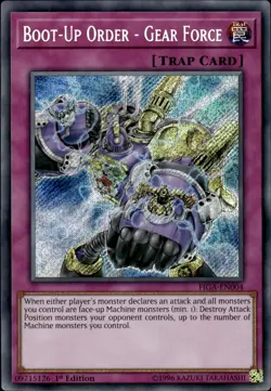 Boot-Up Order - Gear Force - Secret Rare 1st Edition FIGA-EN004 - NM - YuGiOh - Image 1