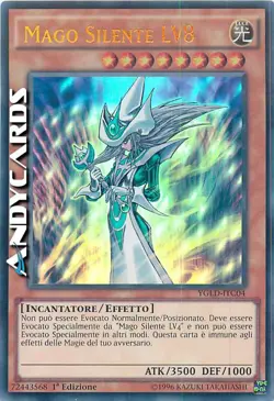MAGO SILENTE LV8 (Silent Magician Lv8) • Ultra R • YGLD ITC04 • YUGIOH ANDYCARDS - Image 1