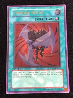 Yugioh Cyclone Blade POTD-EN043 1ST ULTIMATE (LP) - Image 1