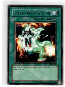 Yu-Gi-Oh! Spirit Message "N" Rare LON-090 Moderately Played Unlimited - Image 1