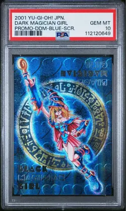 YuGiOh PSA10 Dark Magician Girl DDM Dungeon Dice Promo 2001 Blue Secret Japanese - Image 1