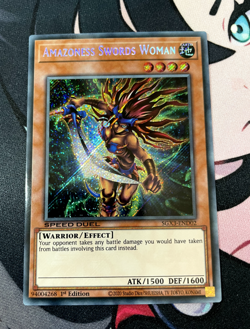 Amazoness Swords Woman YUGIOH SGX3-END02 Secret Rare NEAR MINT 1st Edition - Image 1