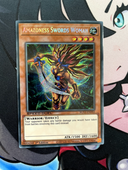 Amazoness Swords Woman YUGIOH SGX3-END02 Secret Rare NEAR MINT 1st Edition - Image 2