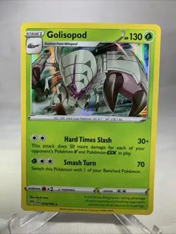 Golisopod 018/189 Sword & Shield Darkness Ablaze Holo Pokemon Card TCG - Image 1