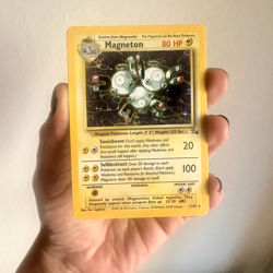 Magneton Pokemon Card 11/62 - Fossil Base Set Rare Holo - Near Mint - Image 4